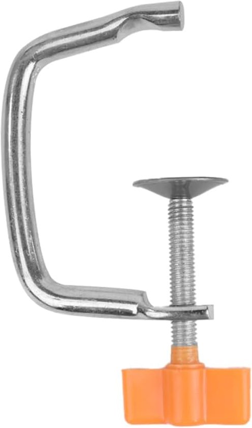 Pastamachine Klem - Deegroller Houder - Keuken Gebruik - Verstelbare Breedte - 15cm Lengte - Oranje van Merkloos