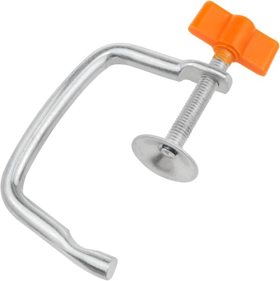 Pastamachine Klem - Deegroller Houder - Zelf Pasta Maken - Sterke Metalen Constructie - Tot 7 cm dikte - Zilverkleurig van Pastamachine