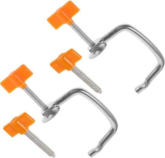 Pastamachine Klem - Noodle Maker Onderdeel - Zelf Pasta Maken - Universele Compatibiliteit - 2 Sets - Oranje