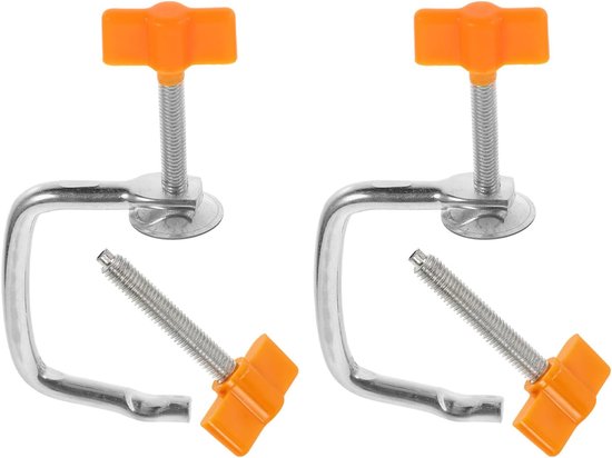 Pastamachine Klemmen - Noedelmaker Onderdelen - Efficiënt Pastamaken - Universele Compatibiliteit - 2 Sets - Oranje