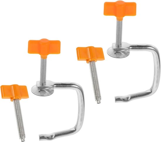 Pastamachine Klemmen - Vervangende Onderdelen - Thuis Pasta Maken - Universele Pasvorm - 2 Sets - Oranje