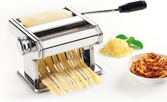 Pastamachine Maken - Deegroller Snijder - Zelf Pasta Maken - 7 Dikte Instellingen - 35 x 19 x 13.5 cm