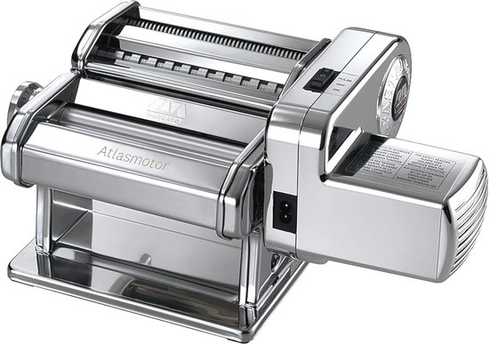 Pastamachine met Motor voor Verse Pasta Bereiding - Verchroomd Staal van Pastamachine