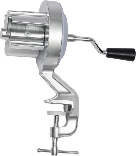 Pastamachine - Noedelmaker - Zelf Pasta Maken - Handmatig Bedienbaar - Tot 5cm Dikte - Zilver