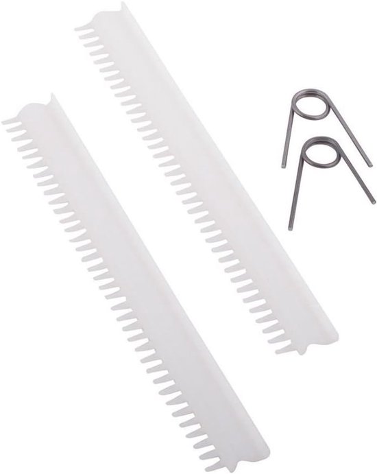 Pastamachine Onderdeel - Reserve Schraper - Zelf Pasta Maken - Roestvrij Staal - 144 mm Breed - Zilver
