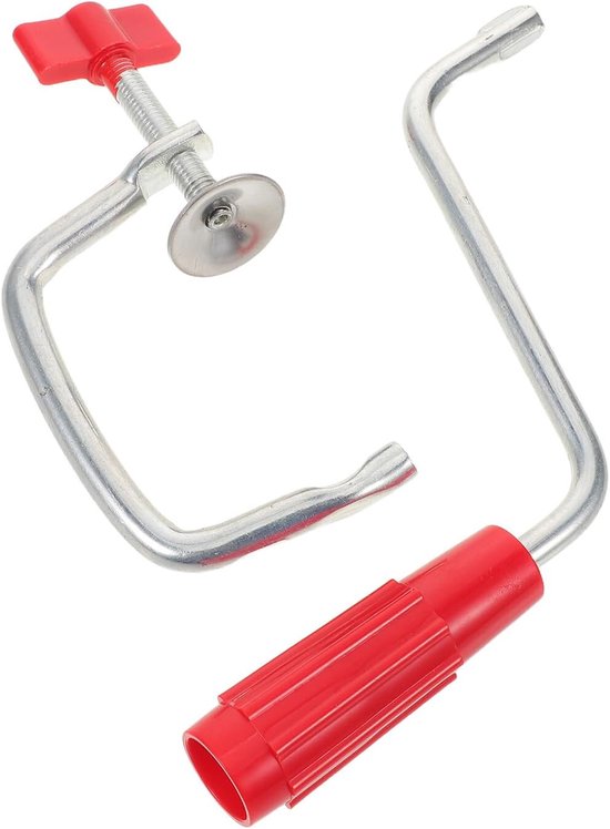 Pastamachine Onderdelen - Kneedhaak Set - Zelf Pasta Maken - Ergonomische Grip - 7 cm Tafel Dikte - Rood
