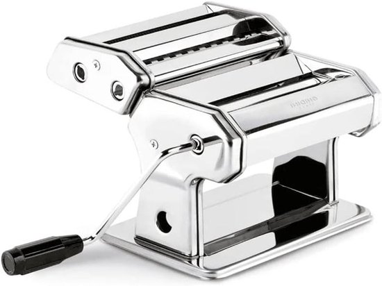 Pastamachine - Pastamaker - Verse Pasta Maken - Roestvrijstalen Behuizing - 150 mm - Zilver