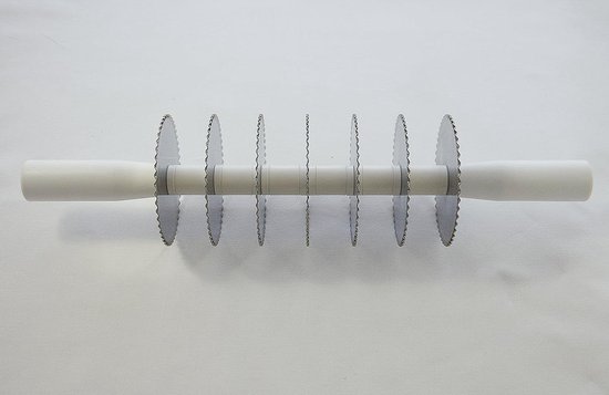 Pastamachine - Pastaroller Deegsnijder - Zelf Pasta Maken - Instelbaar 11 Breedtes - 38 cm - Zilver