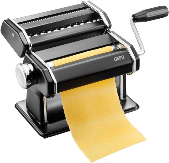 Pastamachine - Verse Pasta - Thuis Maken - Verstelbare Dikte - 3mm - Zwart Mat