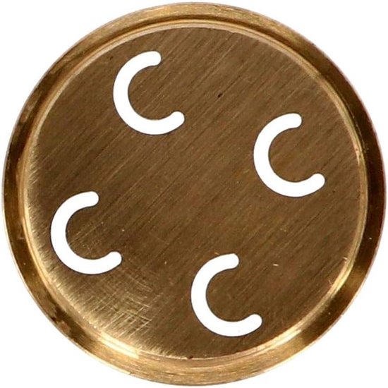 Pastamaker Accessoire - Deeg Snijder - Verse Pasta Maken - Messing Onderdeel - 33mm Diameter - Messing