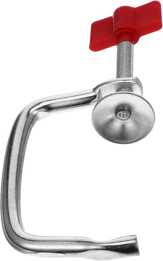 Pastamaker Accessoire - Deegklem - Zelf Pasta Maken - Robuuste IJzeren Legering - 15.5x6.5x2.8cm - Rood