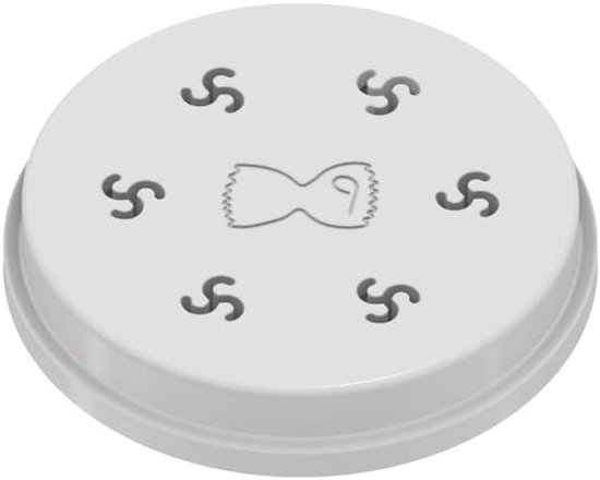 Pastamaker Accessoire - Pastamachine Opzetstuk - Verse Pasta Maken - Fusilli Vorm - 65 mm - Wit
