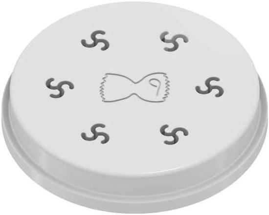 Pastamaker Accessoire - Pastavorm - Zelf Pasta Maken - Fusilli 6.5mm - A3 Formaat - Wit van Pastamaker