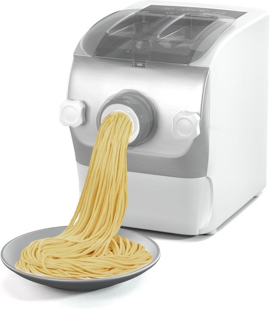Pastamaker Elektrisch - Verse Pasta - Thuis Pasta Maken - Volledig Automatisch - 500g Capaciteit - Wit