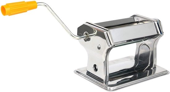 Pastamaker Handmatig - Deegroller Machine - Verse Pasta Maken - Roestvrij Staal - XX200X125X115mm - Zilverkleurig