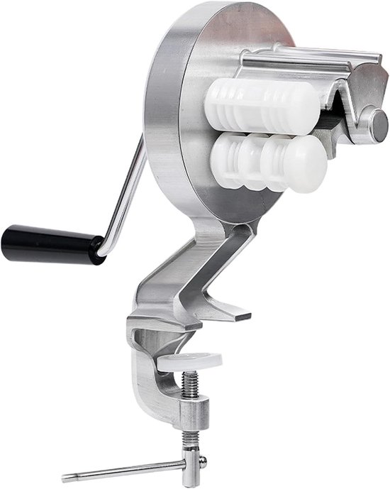 Pastamaker Handmatig - Macaroni Maker - Ambachtelijk Pasta Maken - Aluminium Legering - 27 x 11 cm - Zilverkleurig