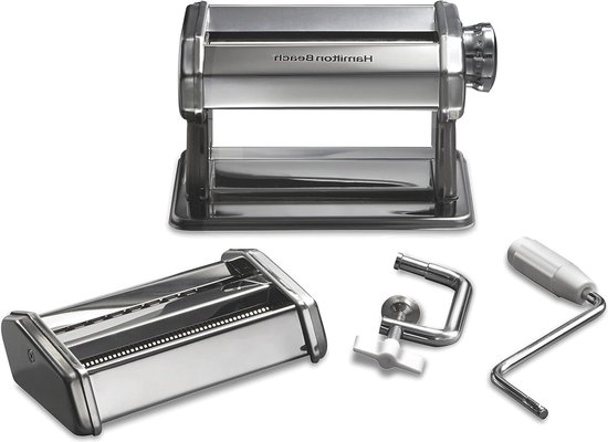 Pastamaker machine - 7 instelbare dikte-instellingen - maakt 6" brede vellen - inclusief spaghetti- en fettucinesnijder - roestvrij staal van Marcato
