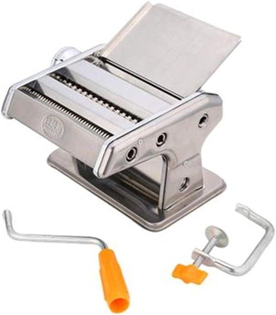 Pastamaker - Noodle Maker - Verse Pasta Maken - Roestvrij Staal - 20.5x12.5x18CM - Zilver