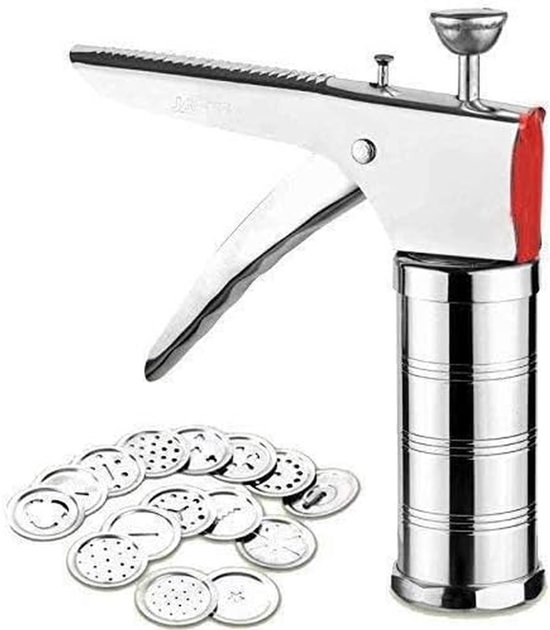 Pastamaker Pers - Deeg Maker - Verse Pasta Maken - Handmatige Bediening - 699 Gram - Zilver