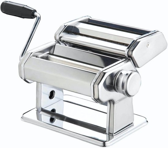 Pastamaker Roestvrij Staal - Pastaroller Machine - Zelf Pasta Maken - 9 Dikte-instellingen - 34 x 20 x 25 cm