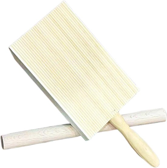 Pastamaker Set - Deegroller Plank - Zelf Pasta Maken - Lichtgewicht Hout - 285 cm Plank - Houtkleur
