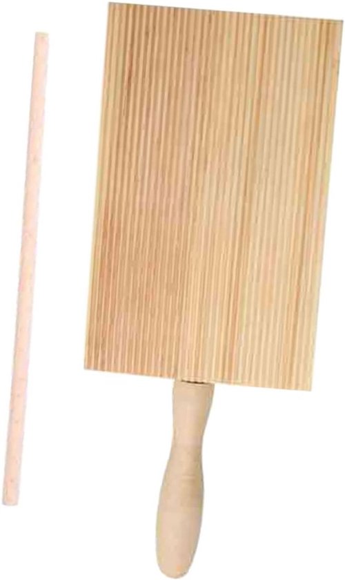 Pastamaker Set - Gnocchi Maker - Zelf Pasta Maken - Houten Materiaal - 13.5 cm - Natuurlijk