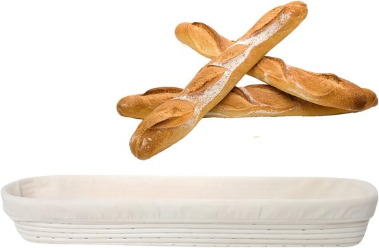 Pastamanden Rotan - Gardeermanden - Deeg Laten Rijzen - Natuurlijk Ademend Materiaal - 545 cm Lengte - Natuurlijk