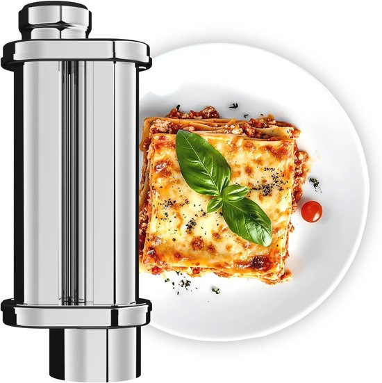 Pastaroller - Elektrische Pastamachine met 8 Verstelbare Dikktes - Ideaal voor Versgemaakte Pasta van CucinaPro