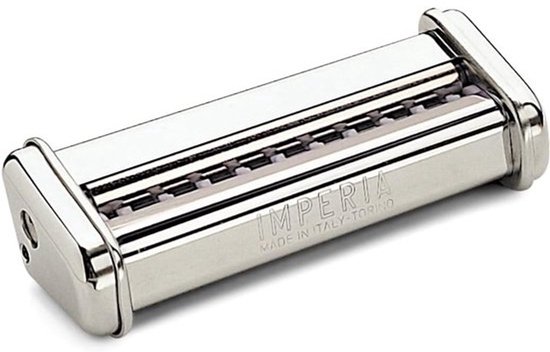 Pastaroller Opzetstuk - Lasagnette Maker - Verse Pasta Maken - Maakt 12mm Brede Strips - One Size - Zilver