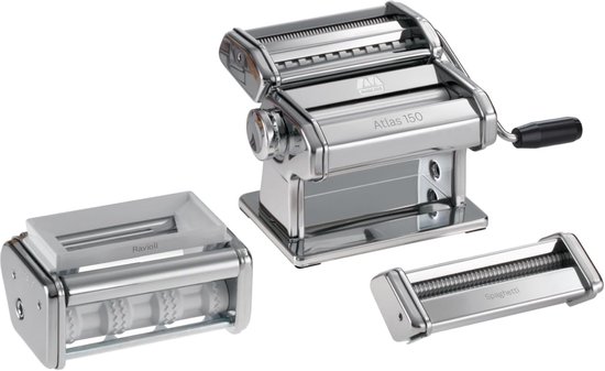 PastaSet Pastaset, gelegeerd staal, zilver, 20 x 20,7 x 15,5 cm