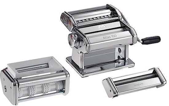 PastaSet voor Verse Pasta - 5 Formaten - Verchroomd Staal van Marcato