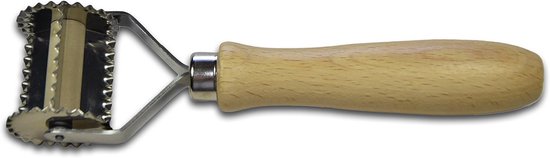 Pastasnijder Vierkant - Deegsnijder Keuken - Verse Pasta Maken - Gekartelde Rand - 38 mm - Zilver