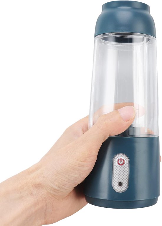 Personal Juicer Cup 380ml Handheld Fruit Mixer Machine USB Rechargeable with 6 Power Blades - Travel Blender for Smoothies and Shakes - Pink