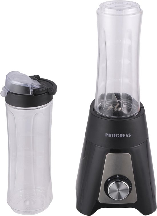 Persoonlijke Blender - Elektrische Smoothie Maker, 600ml Capaciteit, 2 Snelheden, Inclusief 2 Sportflessen, Gemakkelijk Drinkdeksel, Ideaal voor Eiwitshakes, 400W