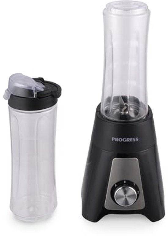 Persoonlijke Blender – Elektrische Smoothie Maker, 600ml Capaciteit, 2 Snelheden met Pulsfunctie, Inclusief 2 Draagbare Sportflessen, 400W van Merkloos