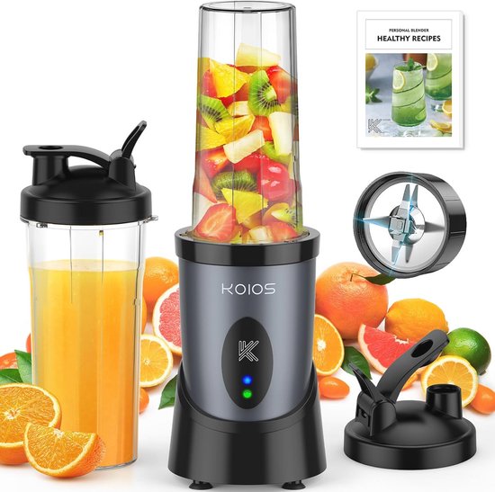 Persoonlijke Smoothie Blender met 900 W Kracht en 2 BPA-vrije Flessen van Merkloos