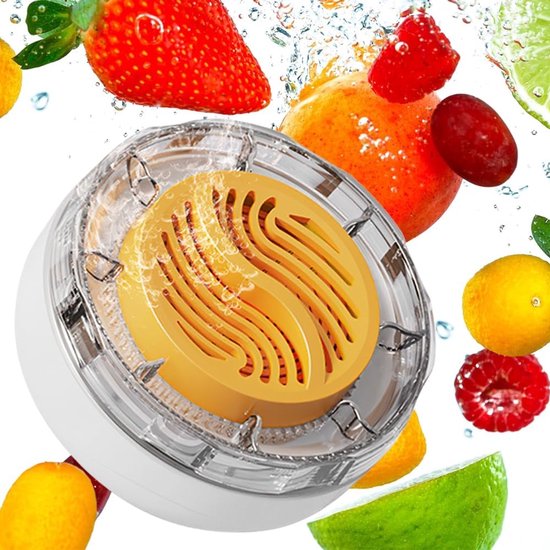 Pesticiden Reiniger - Draagbare Groente- en Fruitreiniger - Draadloze Groentewasser - 3600mAh Grote Accu - Produce Purifier - Titanium Zuivering - IPX7 - Groentereiniger - Verwijder Moeiteloos Bacteriën & Pesticiden - Voor Fruit, Groenten