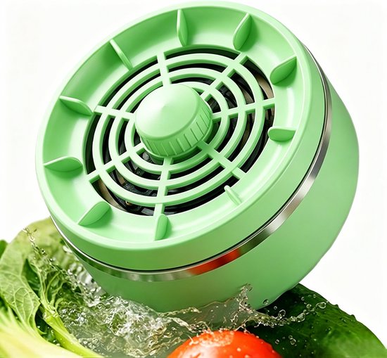 Pesticiden reiniger - Groente- en Fruitreiniger - Elektronische Groente en Fruit Reiniger - 15W Krachtige Vortex - 4 Instelbare Standen - IPX7 - 3600mAh - Verwijdert Vuil, Pesticiden en Residuen - Geschikt voor Gezond Koken - groen