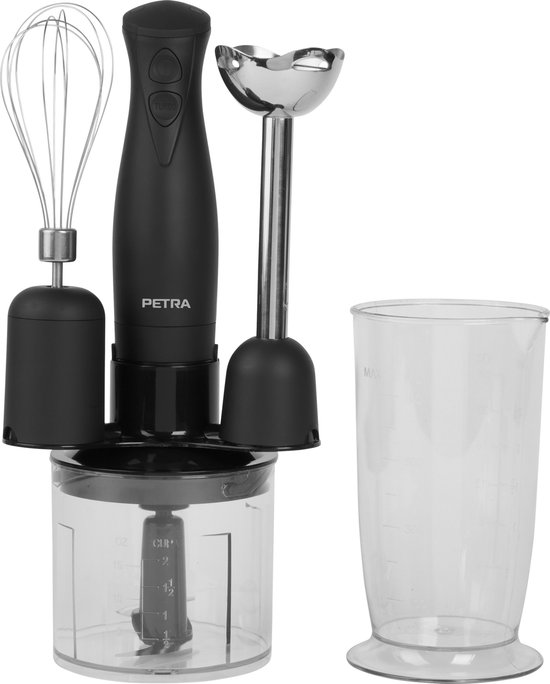 Petra 3 In 1 Keukenblender - Groentehakmolen - Processor - Staafmixer - Garde - 2 Snelheden - 350w van Petra