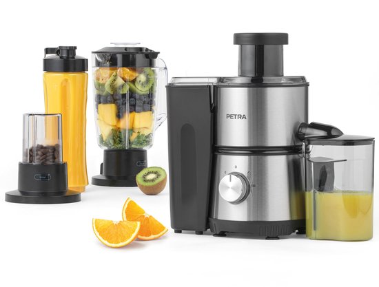 Petra 4-in-1 Elektrische Sapcentrifuge - 1 L - 2 Snelheidsinstellingen - 30g Grinder van Merkloos