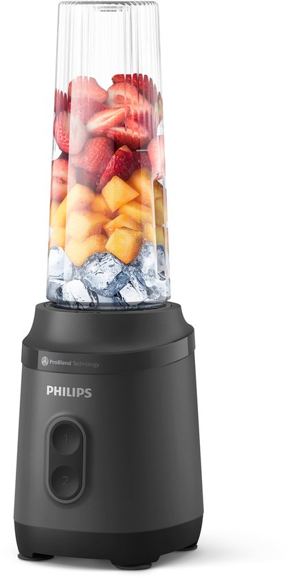 Philips blender - HR2670/00 - ProBlend 350W - Draagbare Blend & Go-beker - Zwart van Philips