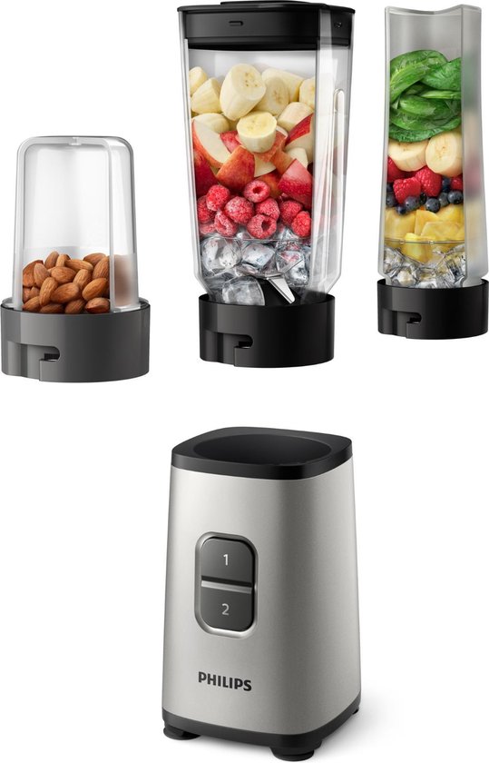 Philips Daily HR2604/80 - Mini Blender - Metallic van Philips