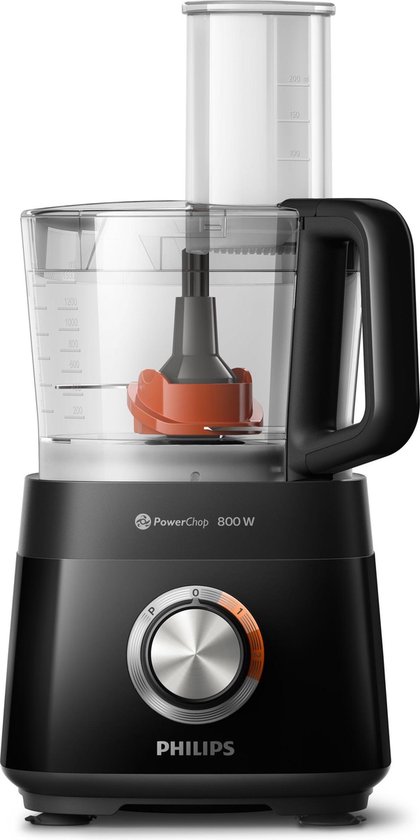 Philips Viva Collection foodprocessor, 29 functies, 2.0 L, 800 W, zwart (HR7510/10) van Philips