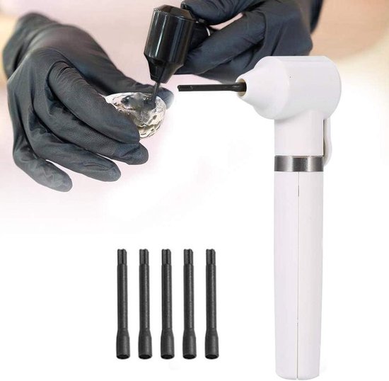 Pigment Mixer - Inkt Blender - Tattoo Kleuren Mengen - Elektrische Bediening - 5 Stuks Sticks - Wit