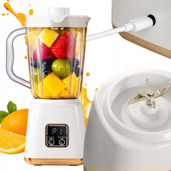 Pingyang Rongrong Handicraft Factory HP-158 - Blender - 600ml - USB Oplaadbaar - Roze Design van Pingyang Rongrong Handicraft