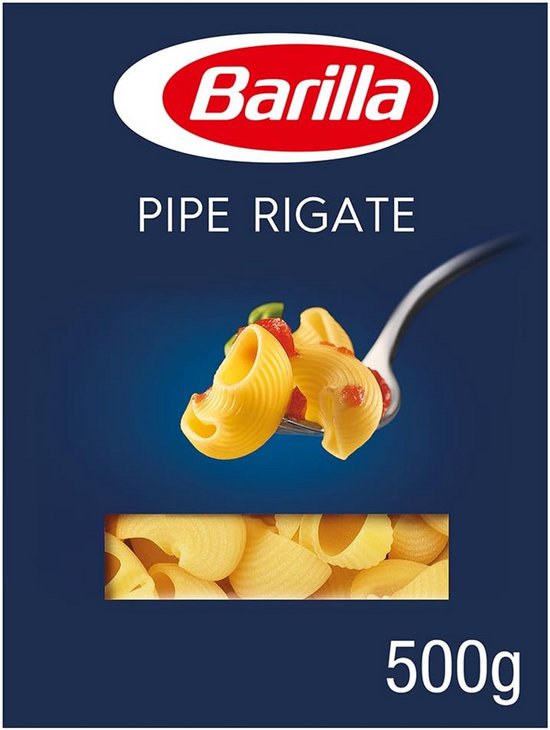 Pipe Rigate Pasta van Harde Tarwe N. 91 - Voordeelverpakking 12x500g van Merkloos