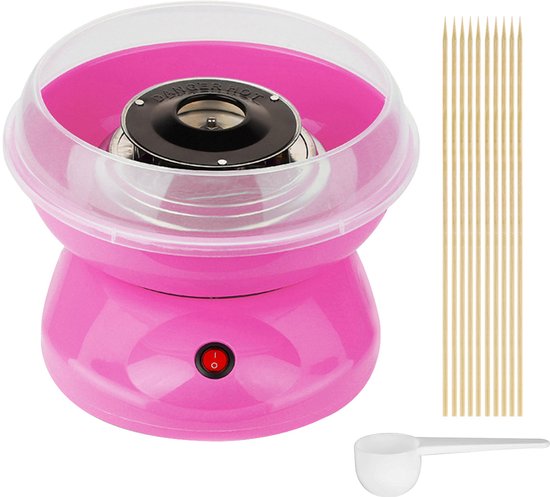 PIPIPOXER-Suikerspinmachine, Suikerspinmaker, Suikerspinapparaat- Kinderfeestje,Roze