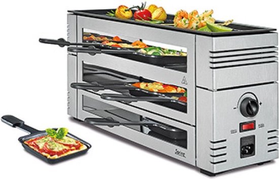 Pizza Raclette 6-persoons zilver