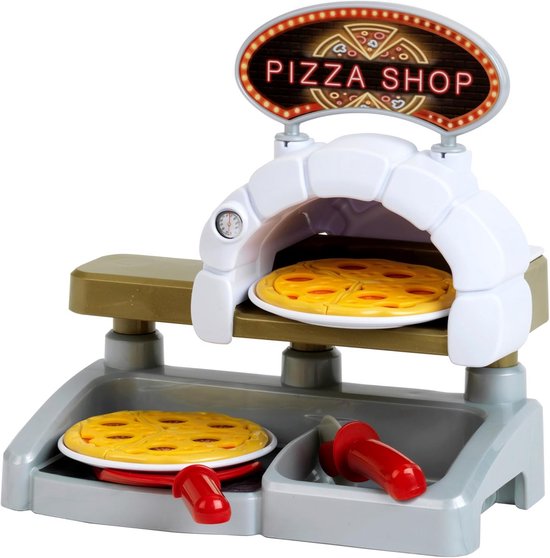 Pizza Station speelset - inclusief pizzaroller, pizzaschep en 2 pizzaborden - speelgoed voor kinderen vanaf 3 jaar