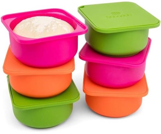 Pizzadeeg Containers - Proofing Bakjes - Pizza Maken - Set van 6 - 135 x 122 x 64 cm
